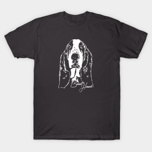 Basset Hound lover dog portrait T-Shirt